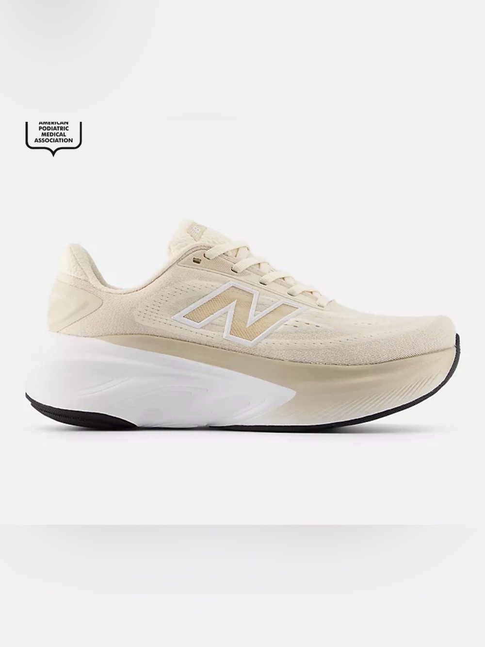 Fresh Foam X more V6 in bisque and white